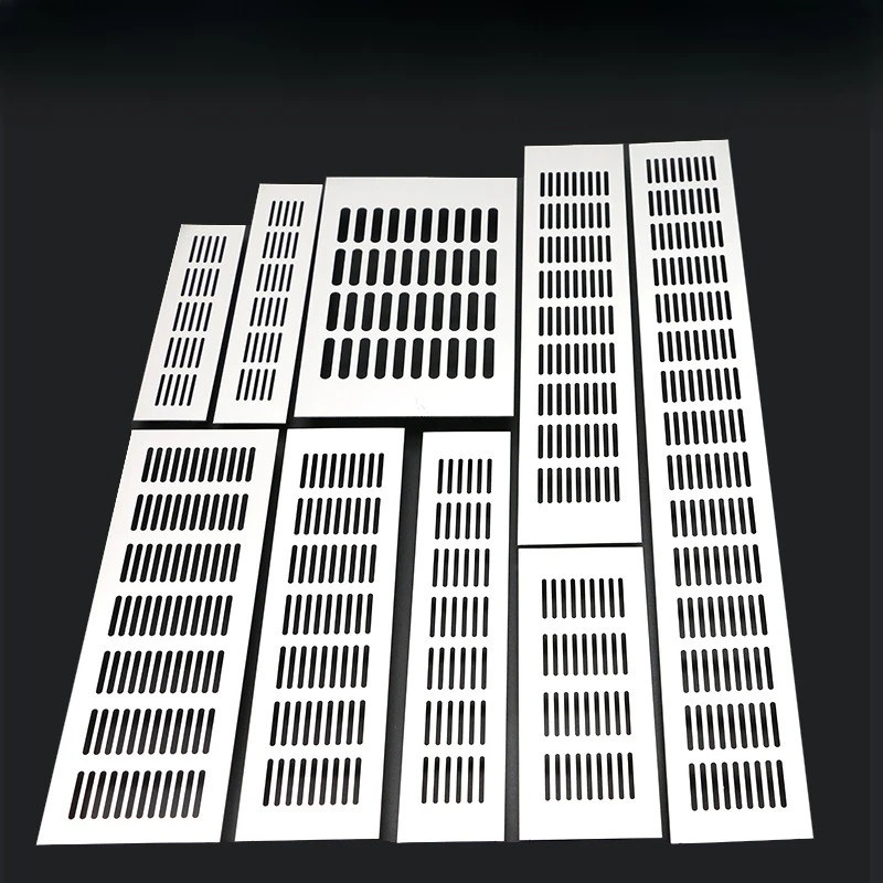 50/60/80mm Wide Perforated Sheet Aluminum Alloy Air Vent Perforated Sheet Web Plate Ventilation Grille Vents Perforated Sheet
