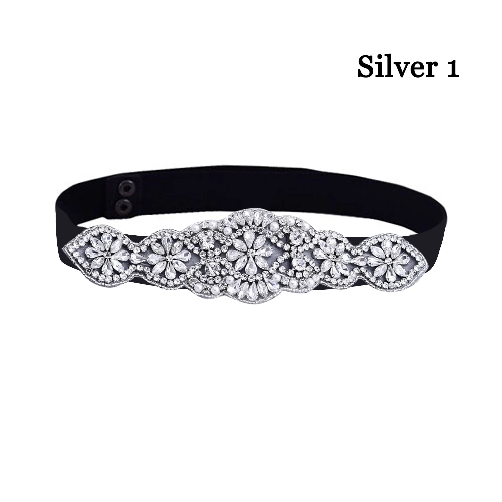 New Party Stretch Waistband Slim Fit Wedding Accessories Rhinestone Girdle Belt Luxury Design Bridal Waist Strap Women