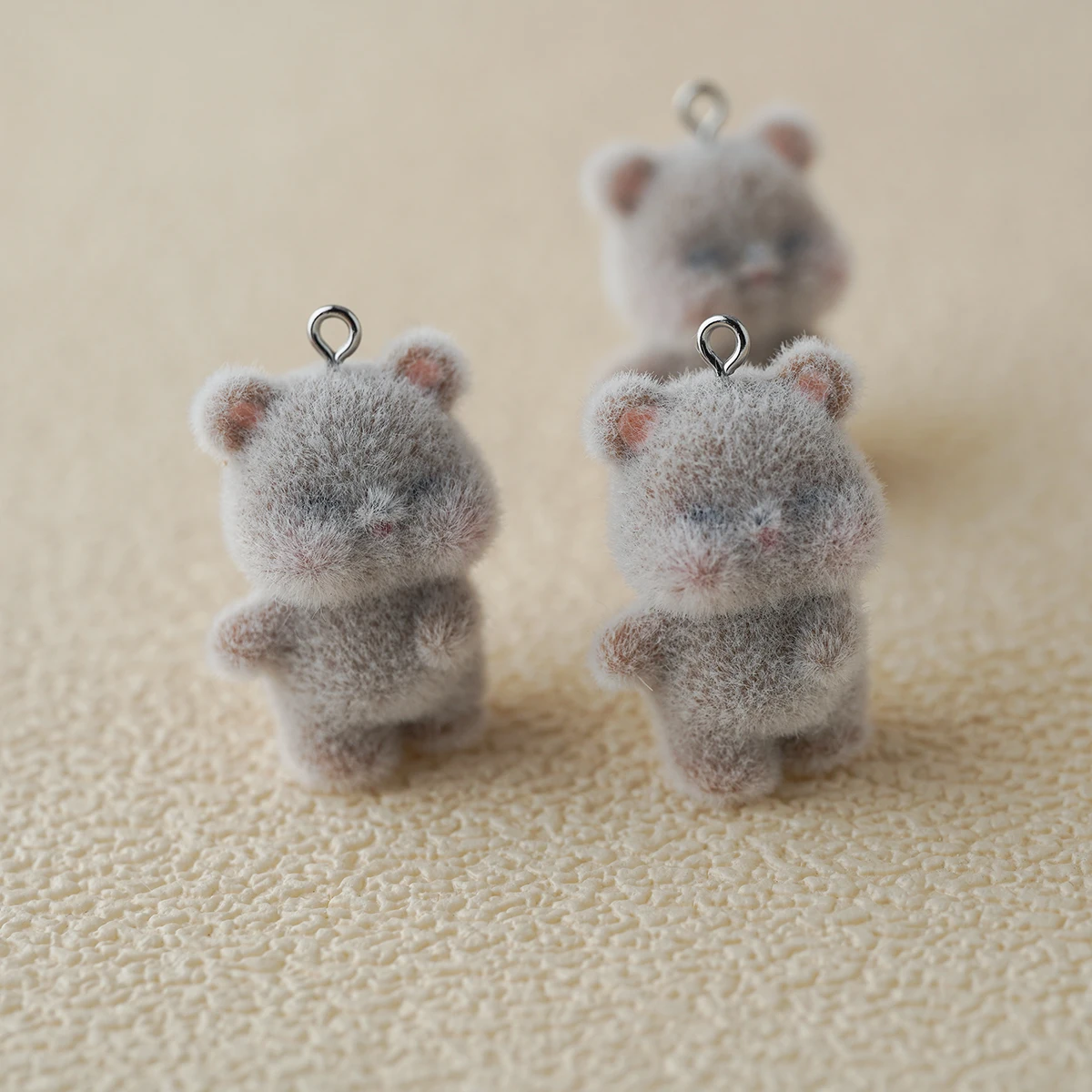 

20pcs Cartoon resin Little Brown Bear Charms Cute Plush doll Pendant For make diy Jewelry Keychain Car ornament Accessories