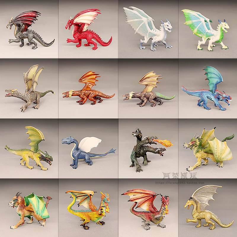 

Mythical Scene Figurine Warcraft Dragon Model Charizard Frost Wyrm Fantasy Creature Desktop Miniature Ornament Accessories Toys