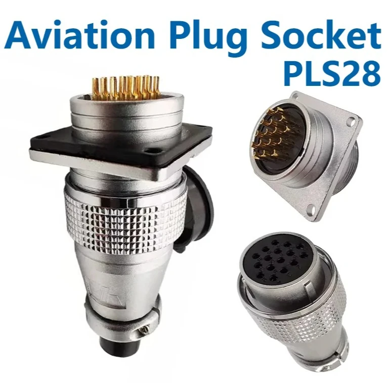 PLS28 P28-2/3/4/5/7/8/10/12/16/17/20/24/26 دبوس الطيران موصل قابس WS28 الذكور والإناث موصل مقبس 15A