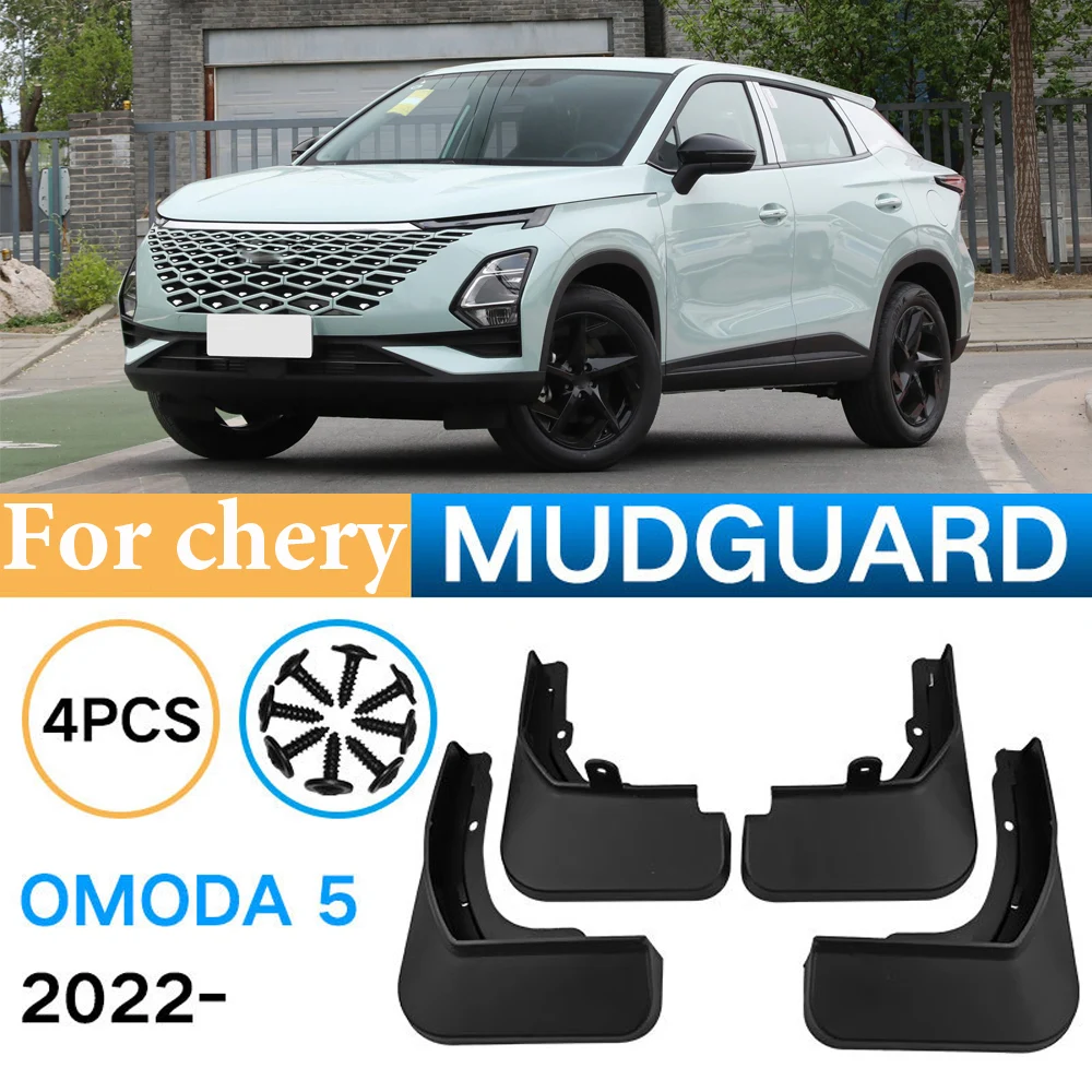 

Car-styling For Chery Omoda 5 2022 2023 Mud Guards Front Rear Wheels Splash Guards Fender Flaps 4PCS