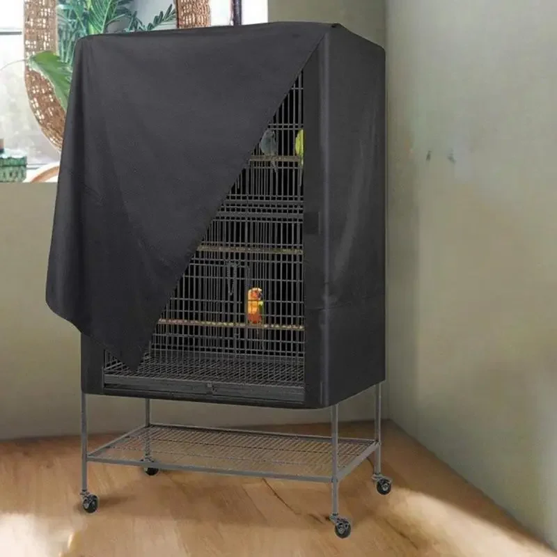 Bird Cage Cover Waterproof Dustproof Oxford Cloth Cage Cover Protective Bird Cage Supplies Two Handle Top Design Adjustable