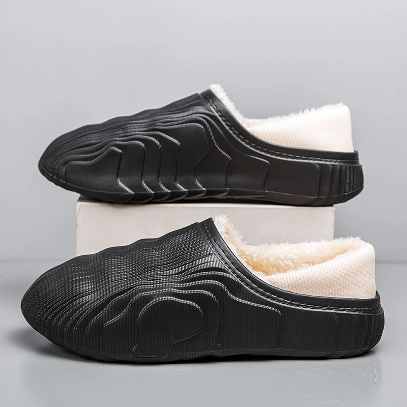 EVA-Pantoufles en coton légères et imperméables pour la maison, chaussures de couple confortables, faciles à nettoyer, mode jeune, extérieur, nouveau style, hiver