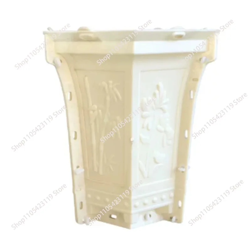Plastic Garden Concrete Flower Pot vase planter mold for Yard Decoration