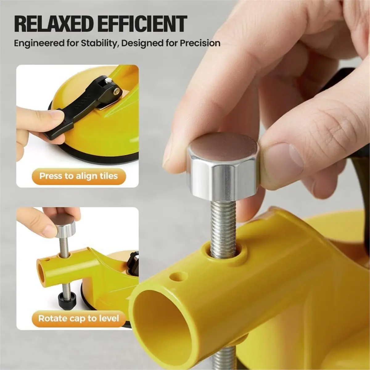 Adjustable Height Setter Countertop Leveling Tool, Pro Adjustment Kit with Suction Cups for Flooring Seam Repair