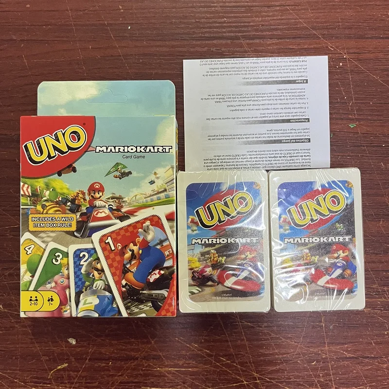 UNO Mario Kart Card Game with 112 Cards & Instructions for Players Ages 7 Years & Older For Kid Family and Adult Game Night