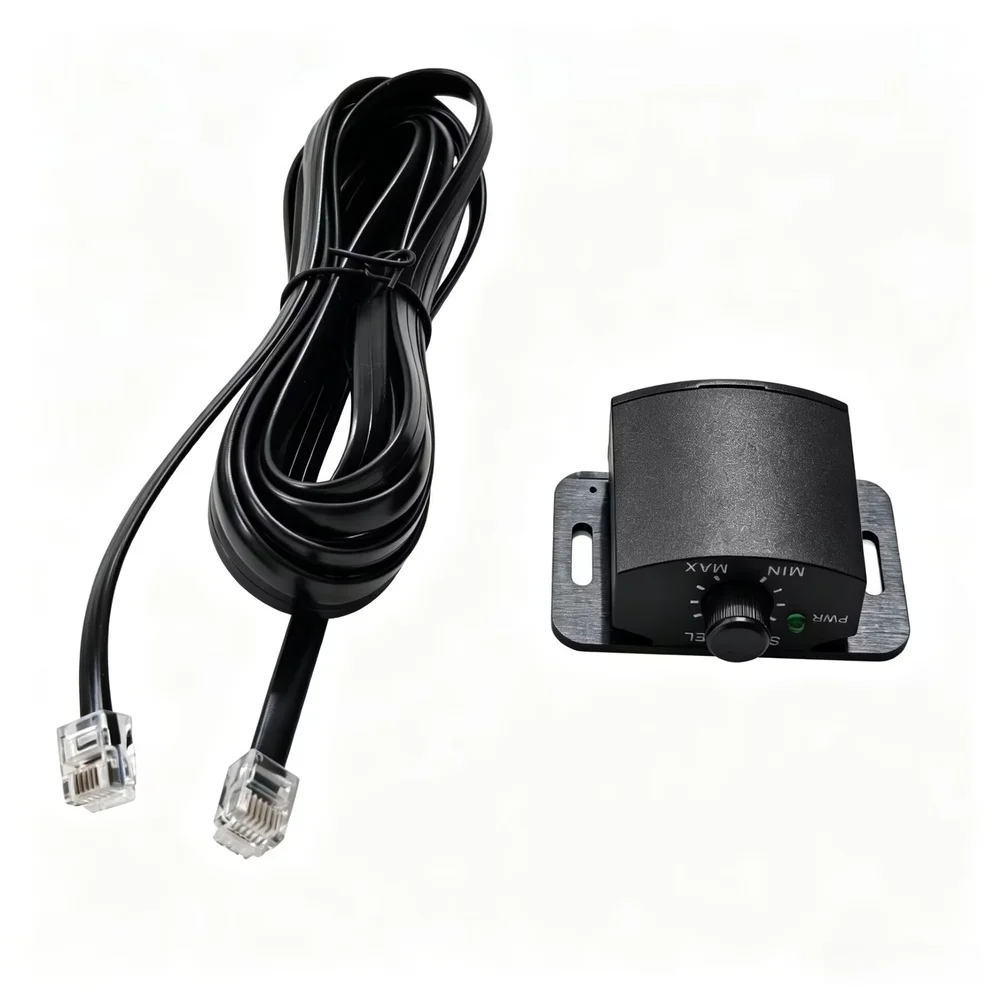 6 Pin Remote Volume Knob for Car For Subwoofer Bass Control Level Adjustment 4m Cable ABS and Metal Construction