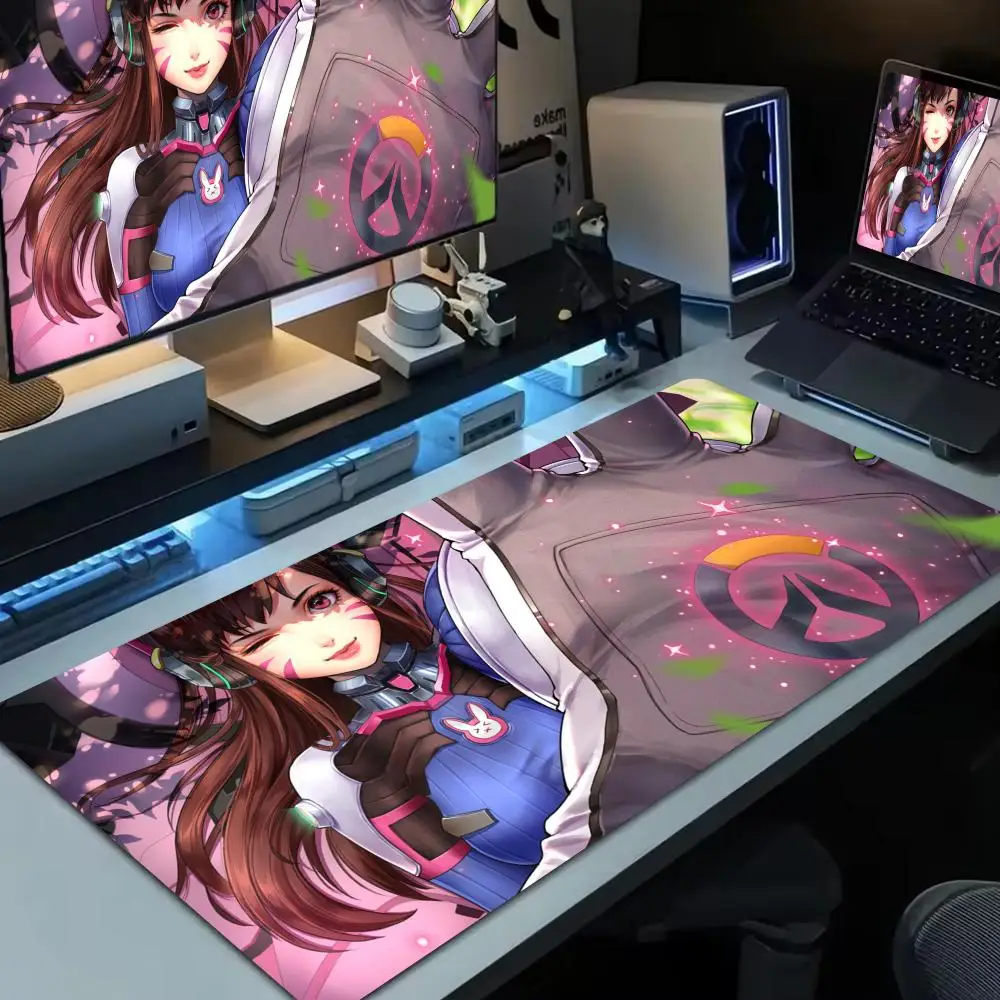 

Overwatch dva Mouse Pad Large Computer Mouse Pad Office Accessories XXL Pc Gamer Non-slip Deskmat Mousepad Keyboard Rubber