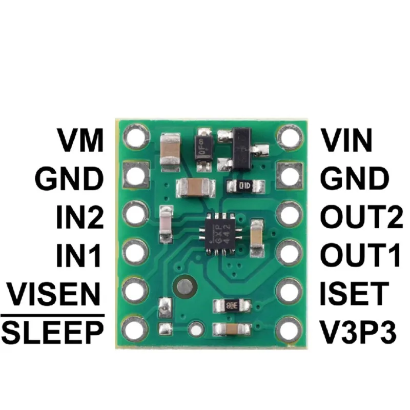 AT82-MP6550 Single Brushed DC Motor Driver Carrier Module Low-Voltage High-Current Motor Control Board For Robotics DIY