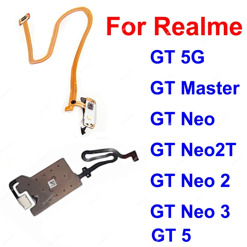 For Realme GT Master GT Neo 3 2 2T Neo GT5 Rear Flashlight Flex Cable Back Camera FlashLight Ambient Sensor Flex Ribbon Parts