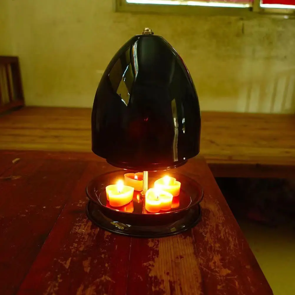 Vintage Tealight Holder Retro Iron Desktop Candlestick Heater for Warm Hands Winter Home Party Decor Tabletop Aromatherapy
