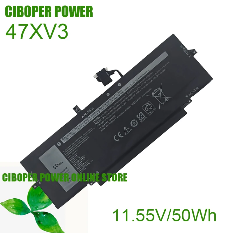 CP Laptop Battery 05Y3T9 GK1M0 47XV3 11.52V/50Wh For Latitude 9330 2-in-1 Series Notebook