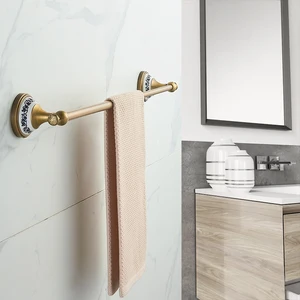Havlu çubuğu antika pirinç standı havlu, uydurma banyo aksesuarları pirinç, genişletilebilir 16 27 boyutları, vintage elf24ss 6 Büyük satış, demiryolu kapakları, №4
