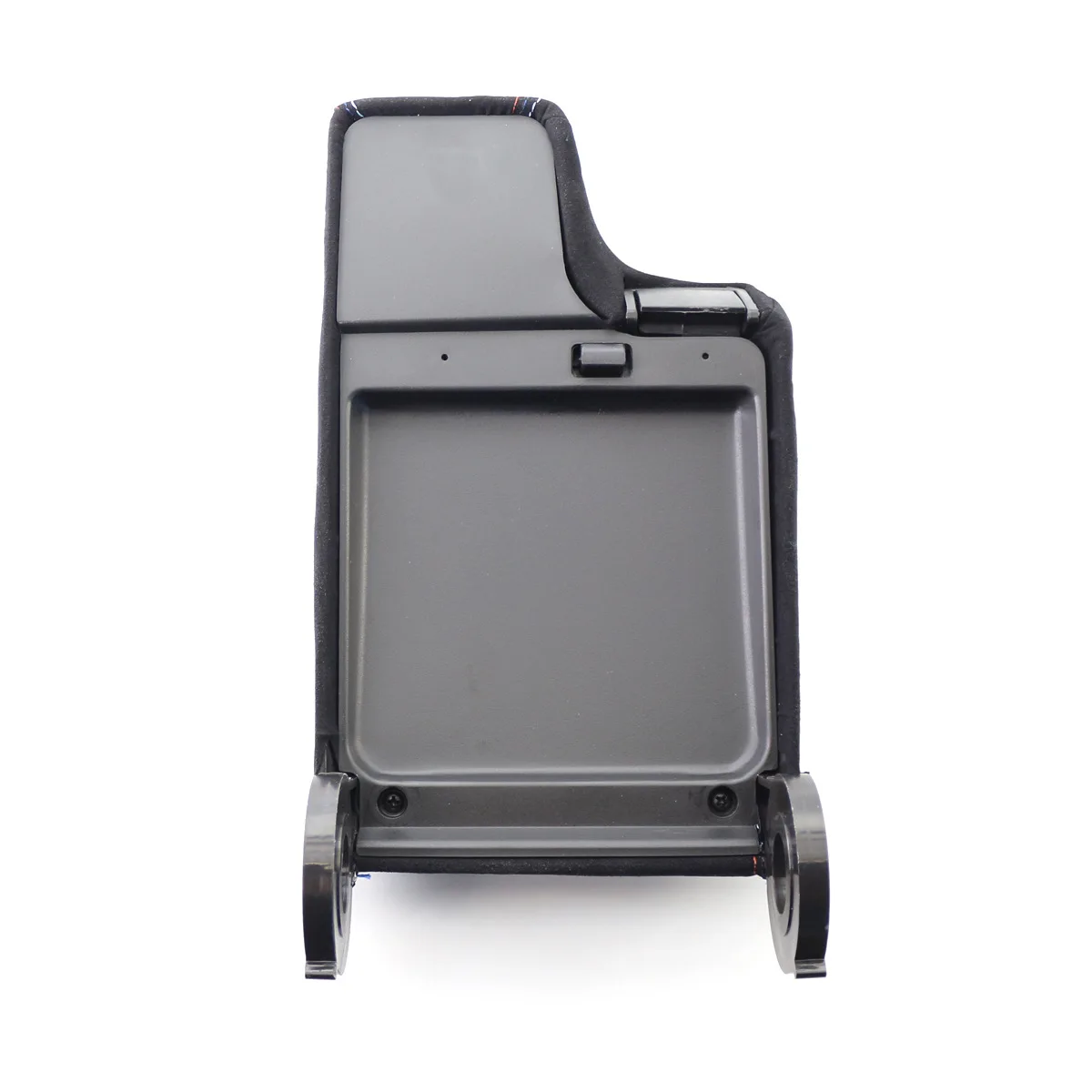 インテリアセンターアームレストコンソールリッド完全組立品-スエード-レッドステッチ-oe-51168213678-bmw-e46-3シリーズ-m3-1999‑2004年モデル対応