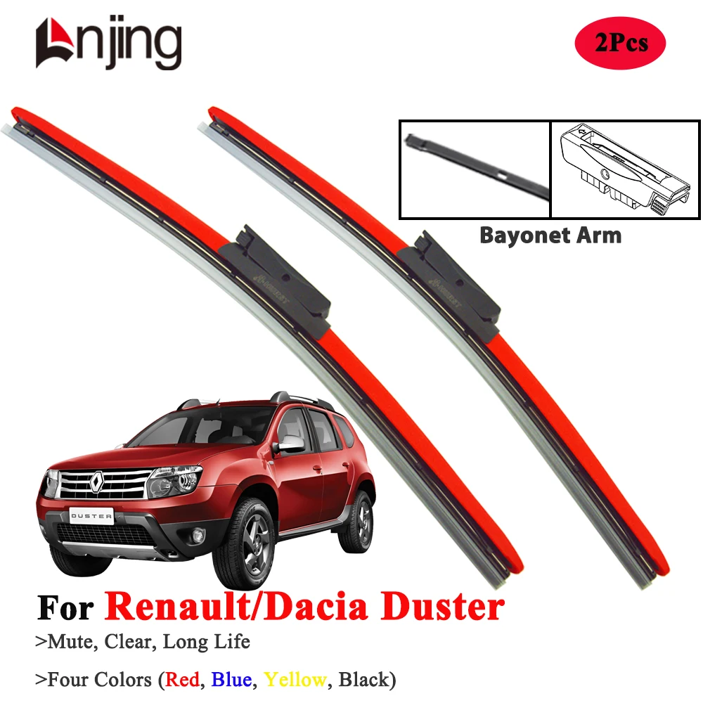 

LNJING Colorful Wiper Blades For Renault Dacia Duster 2011-Now