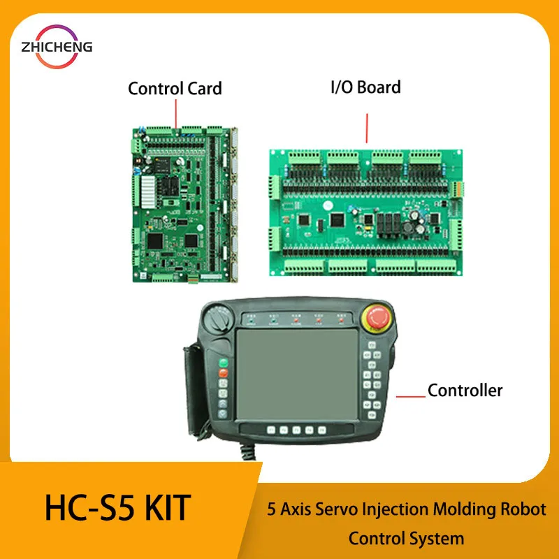 

5-axis servo motion controller HC-S5 HMI injection molding manipulator control system DSP motion controller 8.4 inch color scree