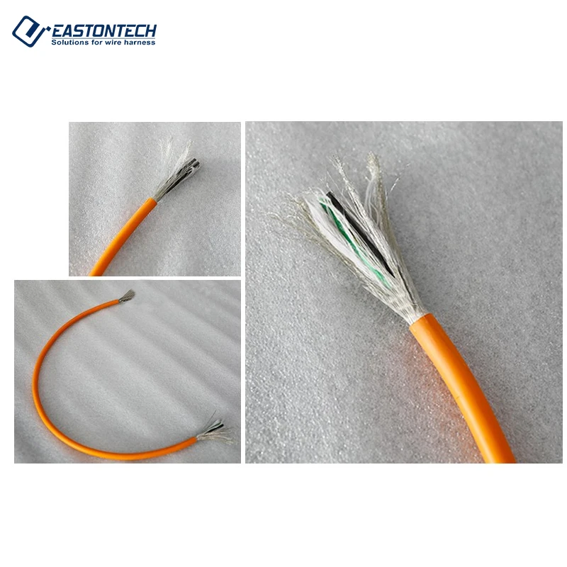 FACTORY Automatic Electric Copper RJ45 Network Glass Cable Wire Twisted Pair Separating and Straightening Machine AWG18-32