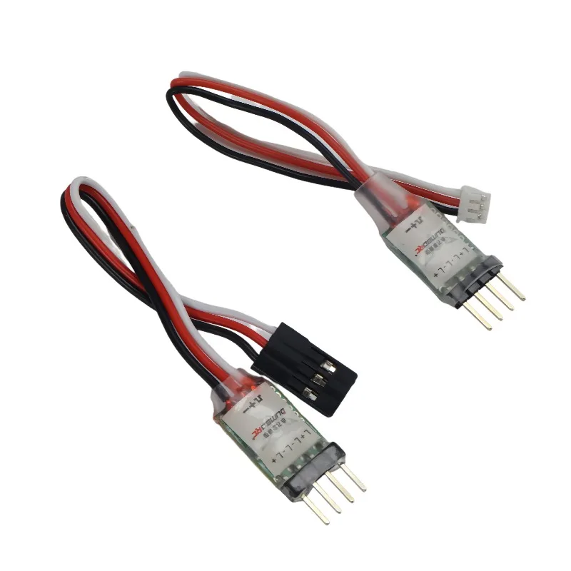 نظام لوحة تبديل وحدة التحكم تشغيل/إيقاف XH1.5/JR التوصيل لسيارة صغيرة RC أجزاء طائرات ثابتة الجناح 3CH LED ضوء المصباح