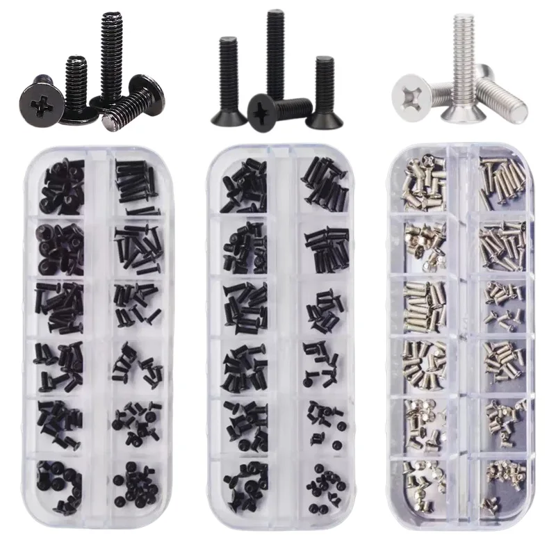M2 M2.5 M3 Carbon Steel Computer Notebook Laptop Small Mini Screw Set Assortment Kit