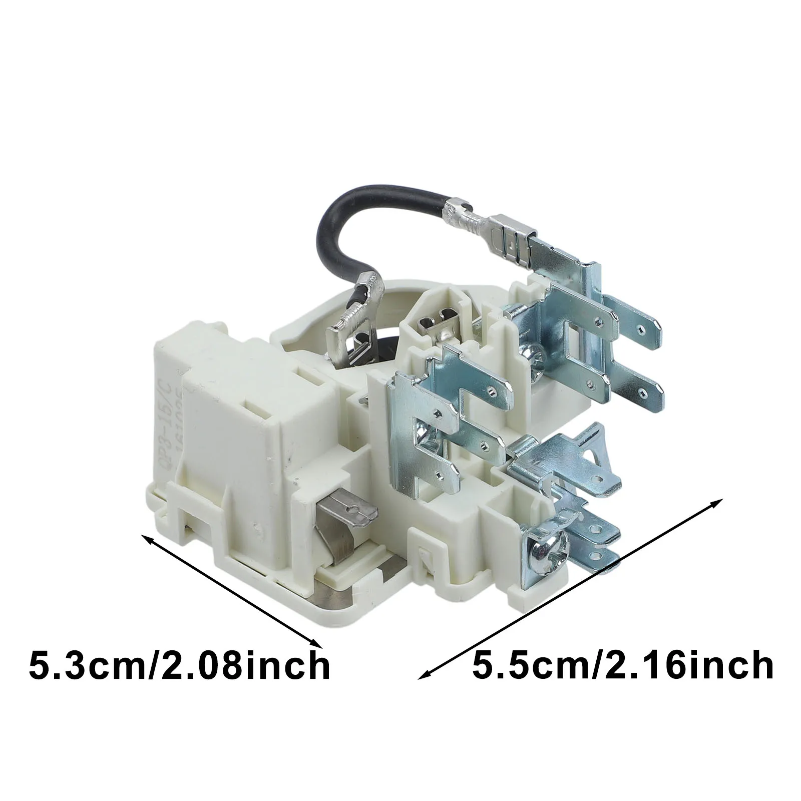 For Frestec Refrigerator Compressor PTC Starter QP3 15 C 5 3cm White Relay Overload Protector Fast Installation