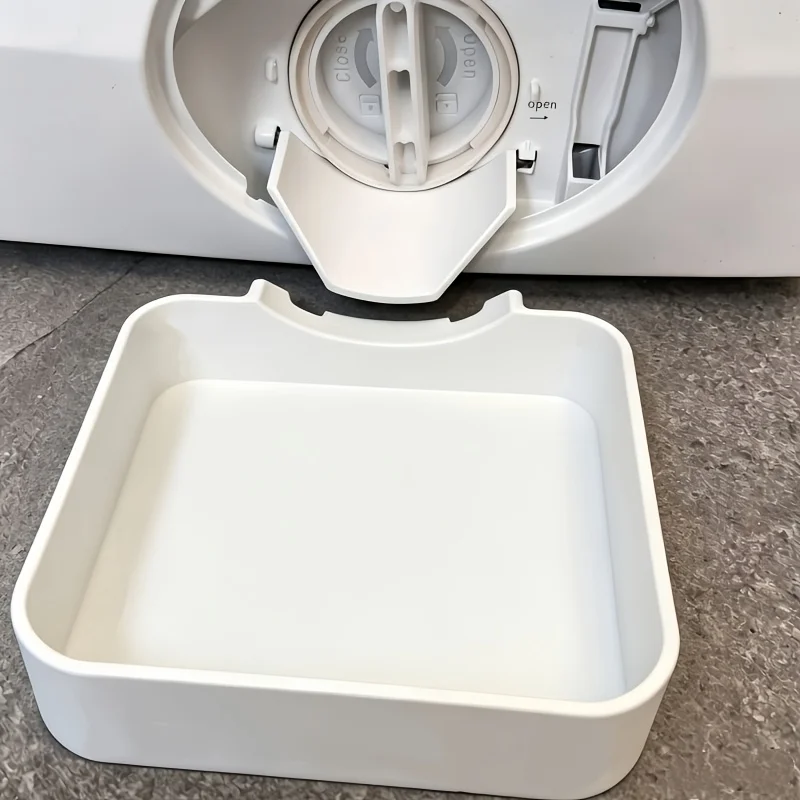 2pcs Washing Machine Drain Filter Cleaning Kit Water Catch Tray and Drain Funnel Leakproof Washer Maintenance Accessories