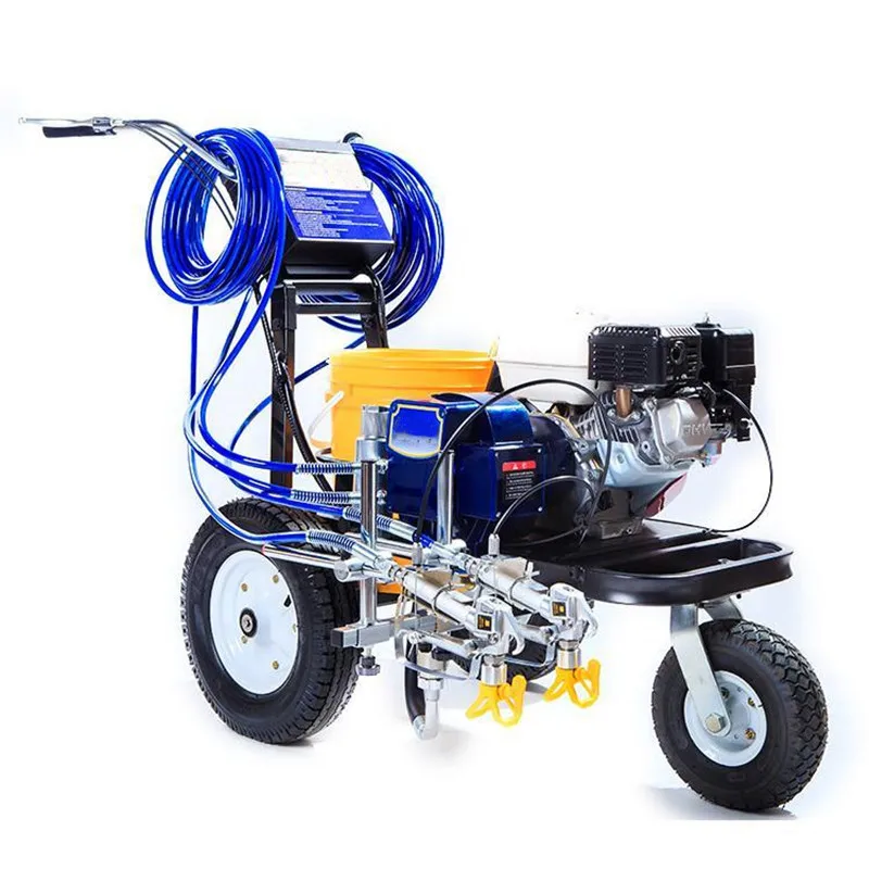 

Road cold spray marking machine, parking marking car plunger pump cold spray paint line