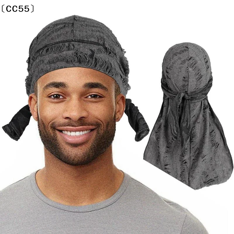 Hip Hop Bandana Headscarf Breathable Headband Long Tail Pirate Cap Strap Headband Hat Cycling Head Scarf Hole Bandana Cap〔CC55〕