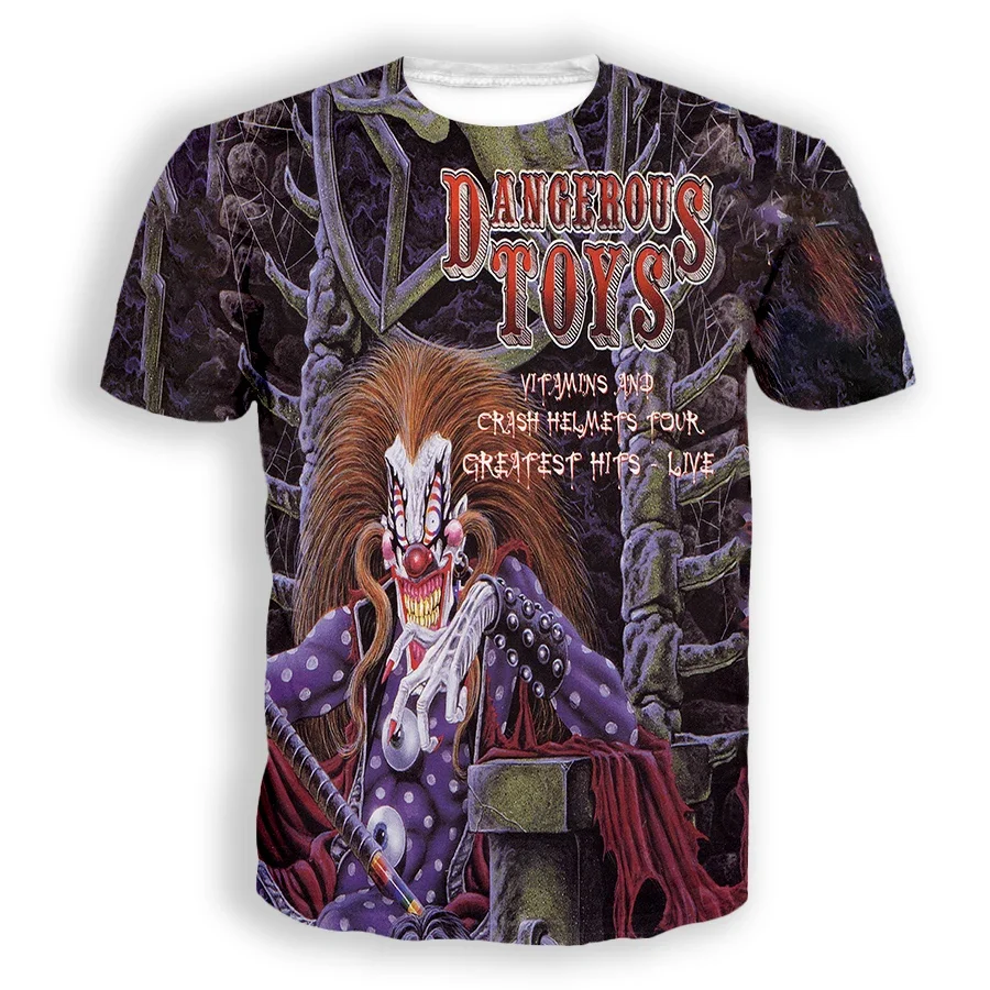New Fashion Women/Men's 3D Print Dangerous Toys Casual T-shirts