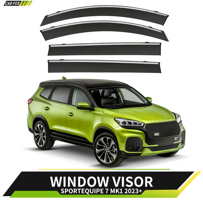 

For Sportequipe 5 6 7 8 SK GTW Car Window Visor Awning Shelters Windshield Side Window Rain Sun Shade Accessories Car Styling