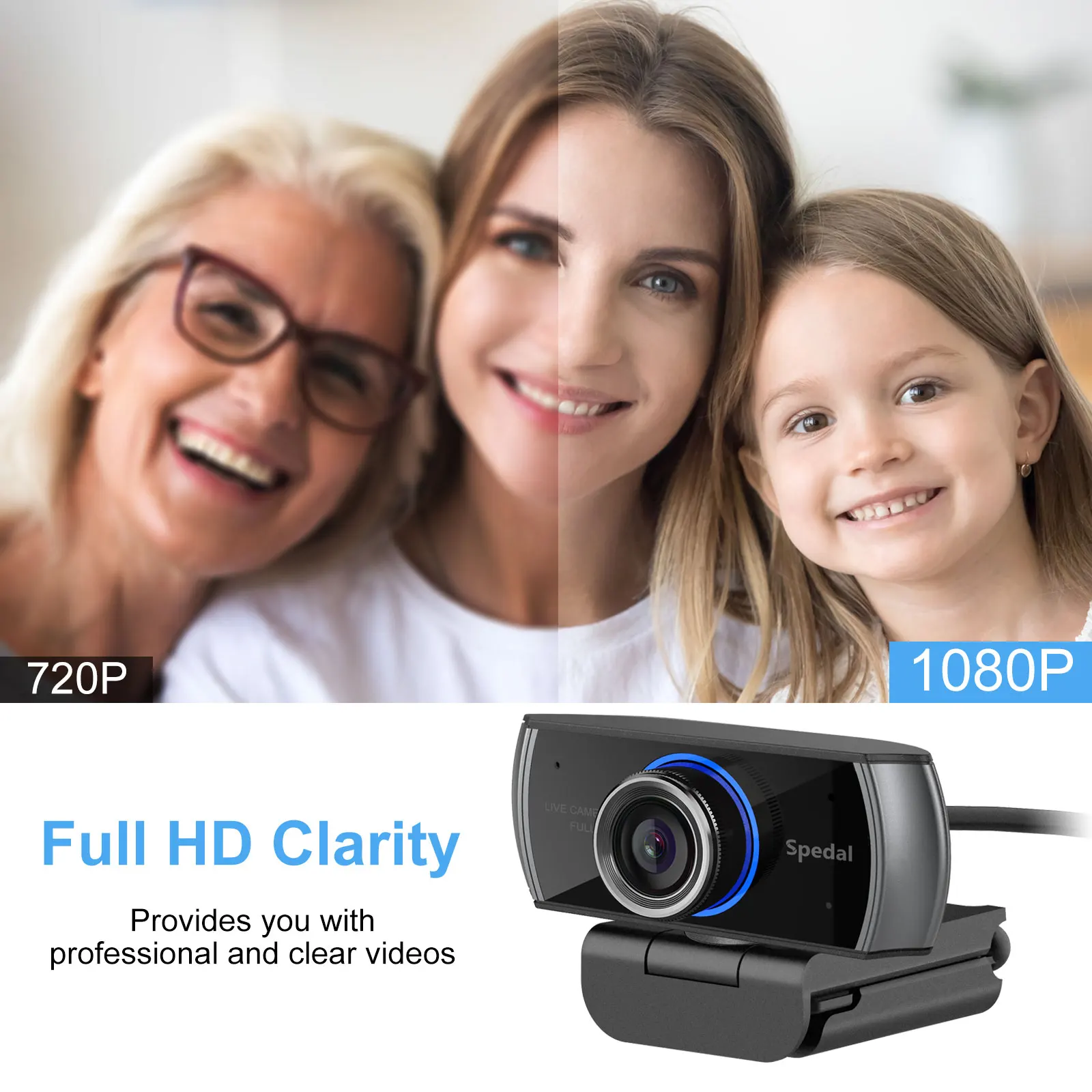 

Hd 1080P MF 30fps Usb Streaming Webcam with Microphone for Computer Meeting Web Camera Windows Mac Linux
