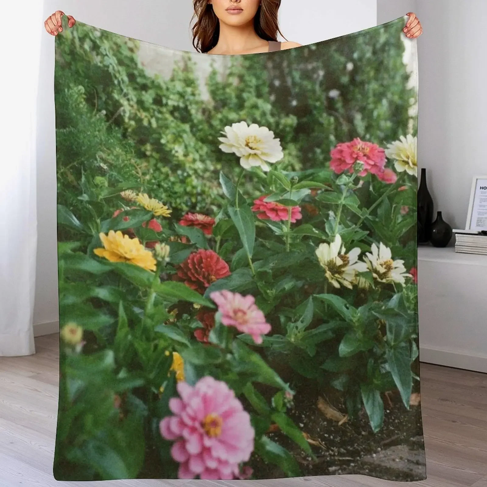 Lucifer's Flowers Throw Blanket All Season Lightweight Soft Blanket for Bed