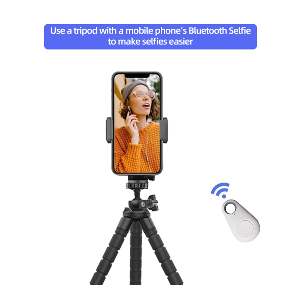 SmartPhone Clamp Tripod Mount Mobile Phone Camera Stand Holder Monopod Octopus Desktop Tripod For iPhone Samsung Huawei Realme