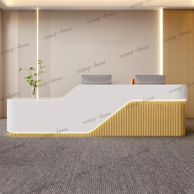 ld Beauty Salon Reception Desks Clinic Logo Modern Small Space   Drawers Bakery Mostrador Recepcion Office Furniture
