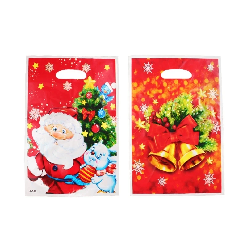 Christmas Gift Bags Santa Claus Elk Xmas Tree Candy Bags Christmas Decorations for Home Loot Bag New Year Party Bags Favor