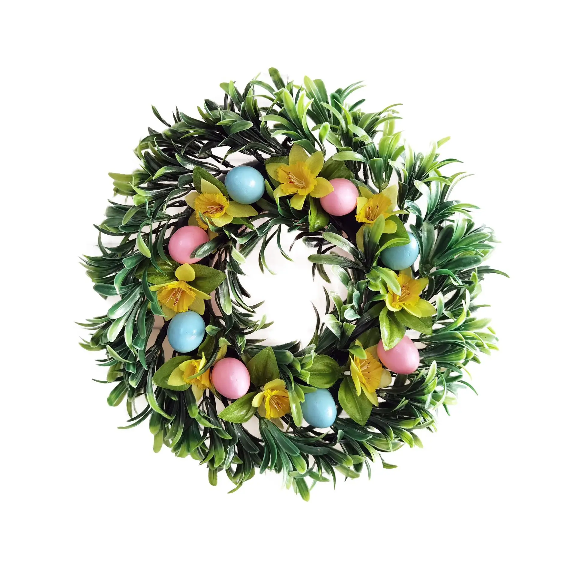Children's Sunflower Wreath Photo Props Easter Wreath Door Hanging Rattan Egg Pendant Christmas Decorations Baby Accessories image 5