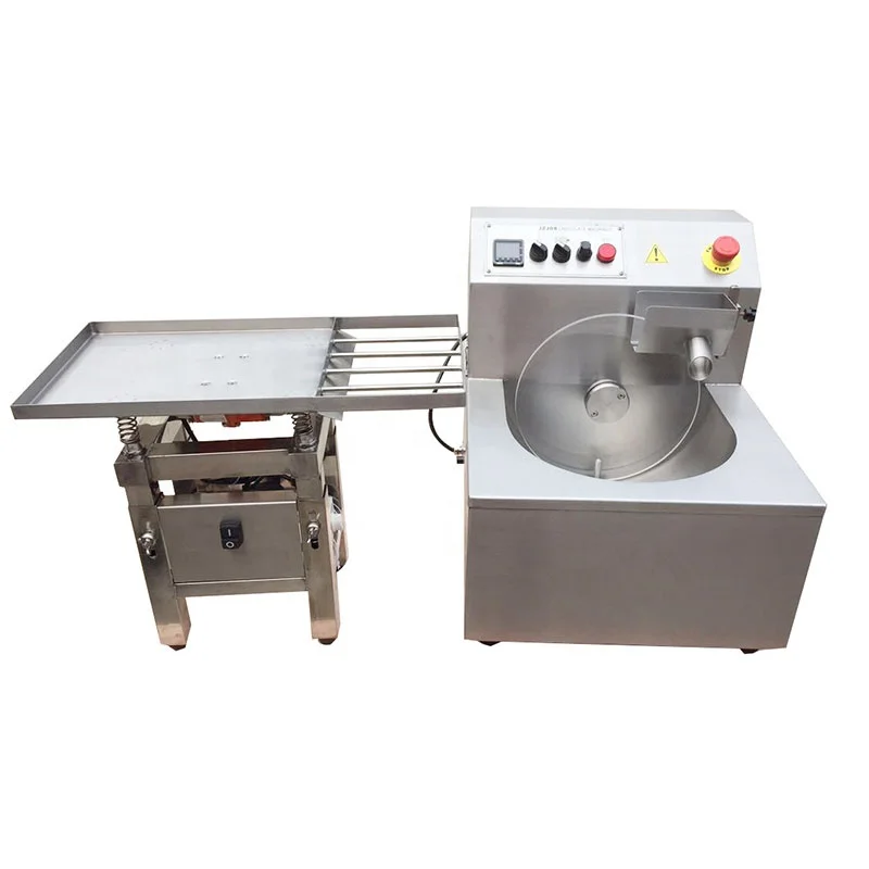 Máquina para fabricar templado de chocolate caliente con café con leche y cubierta depósitatora de chocolate de 8 kg