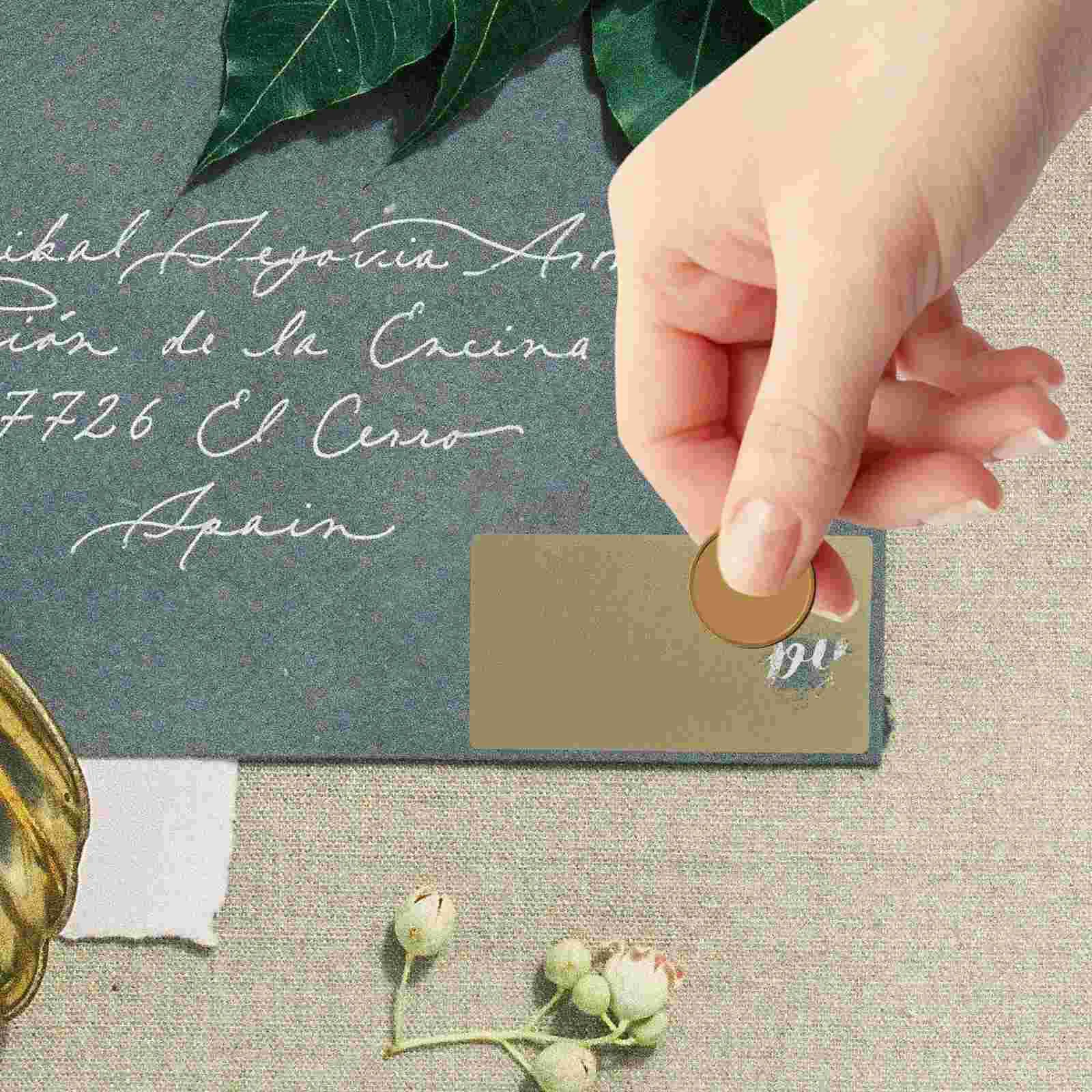 100 pièces localité 23x42mm Scratch Carte Autocollants Jeu De ixCartes De Prix Revêtement Gratter Autocollants Famille Rassemblement De Mariage