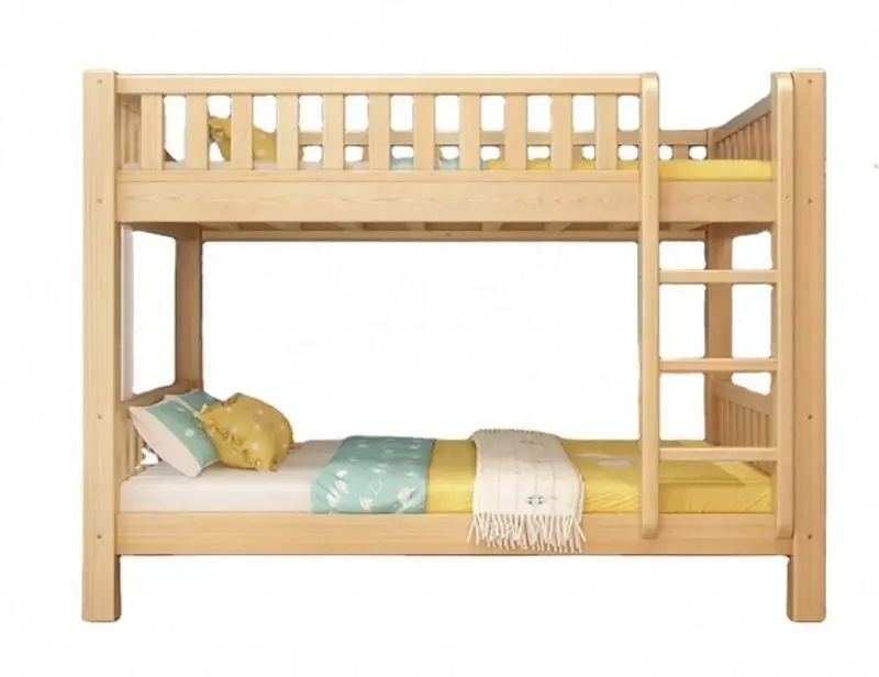 Quality solid wood bunk bed dormitory bunk bed children multifunctional high and low bed