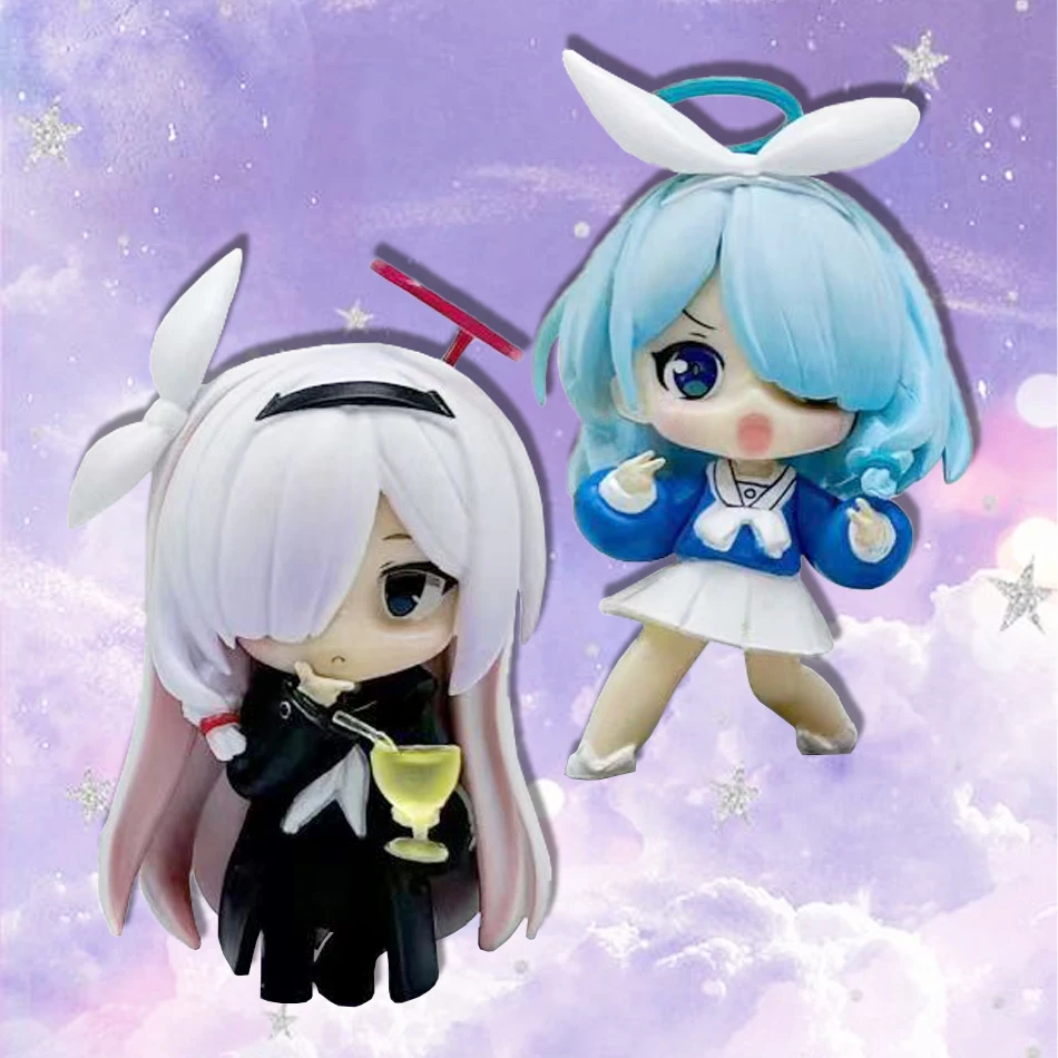 

8cm Blue Archive Anime Plana Arona Action Figure Exchangeable Parts Kawaii PVC Collection Model Doll Toys Decorations Birthday