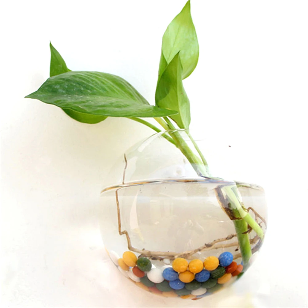 10/12/15 CM Hanging Flower Pot Glass Ball Vase Terrarium Wall Fish Tank Aquarium Container Home Decor Figurines