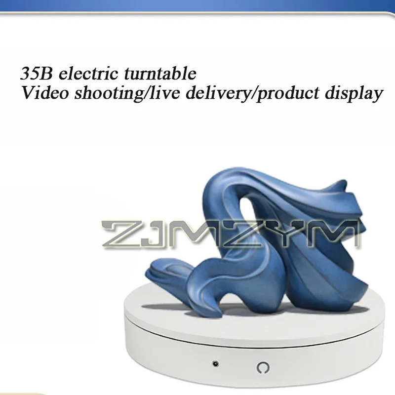 35CM Large Load Electric Rotary Table Engineering Plastics Silent And Non-deformable Jade Crystal Live Display Stand