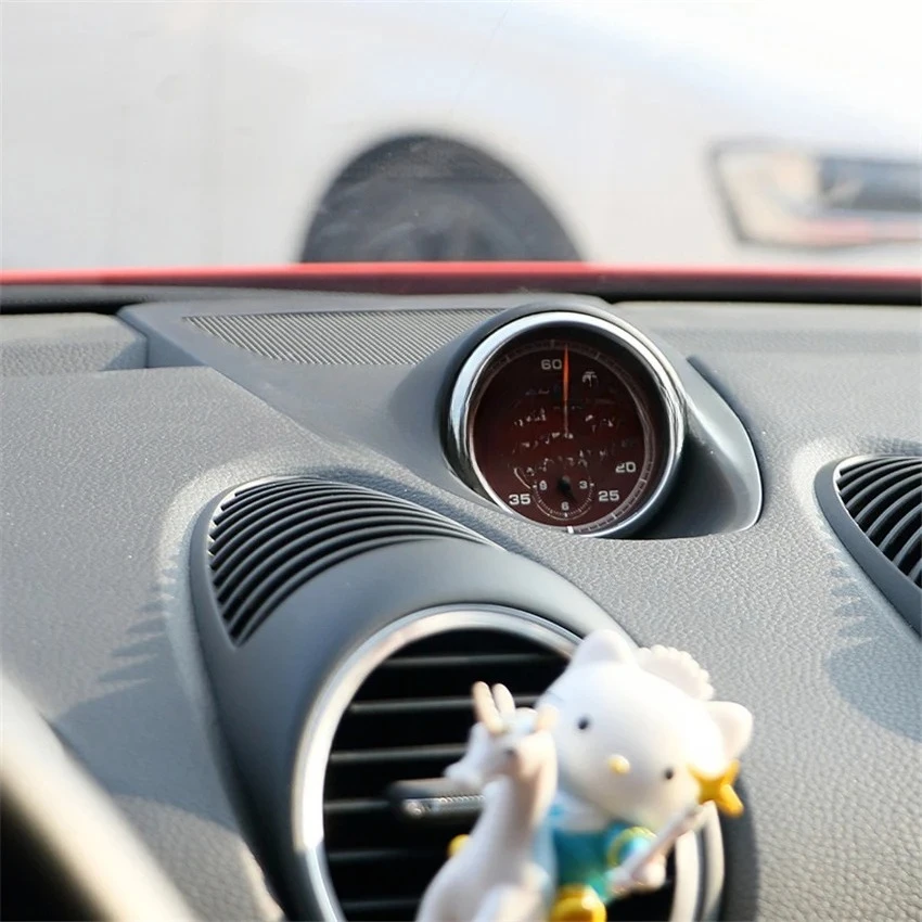 For 2016-2023 Porsche 718 Cayman Boxste Watch Compass Electronic Timer Stopwatch Cover Car Interior Accessories - view 3