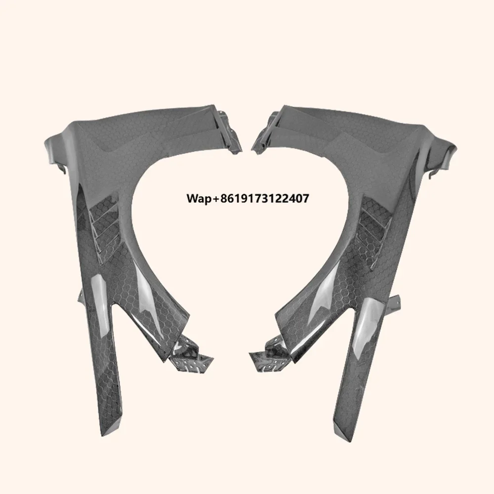 For Q50 V37 Sedan 13-24 EPA Type Honeycomb Carbon Front Vented Fender