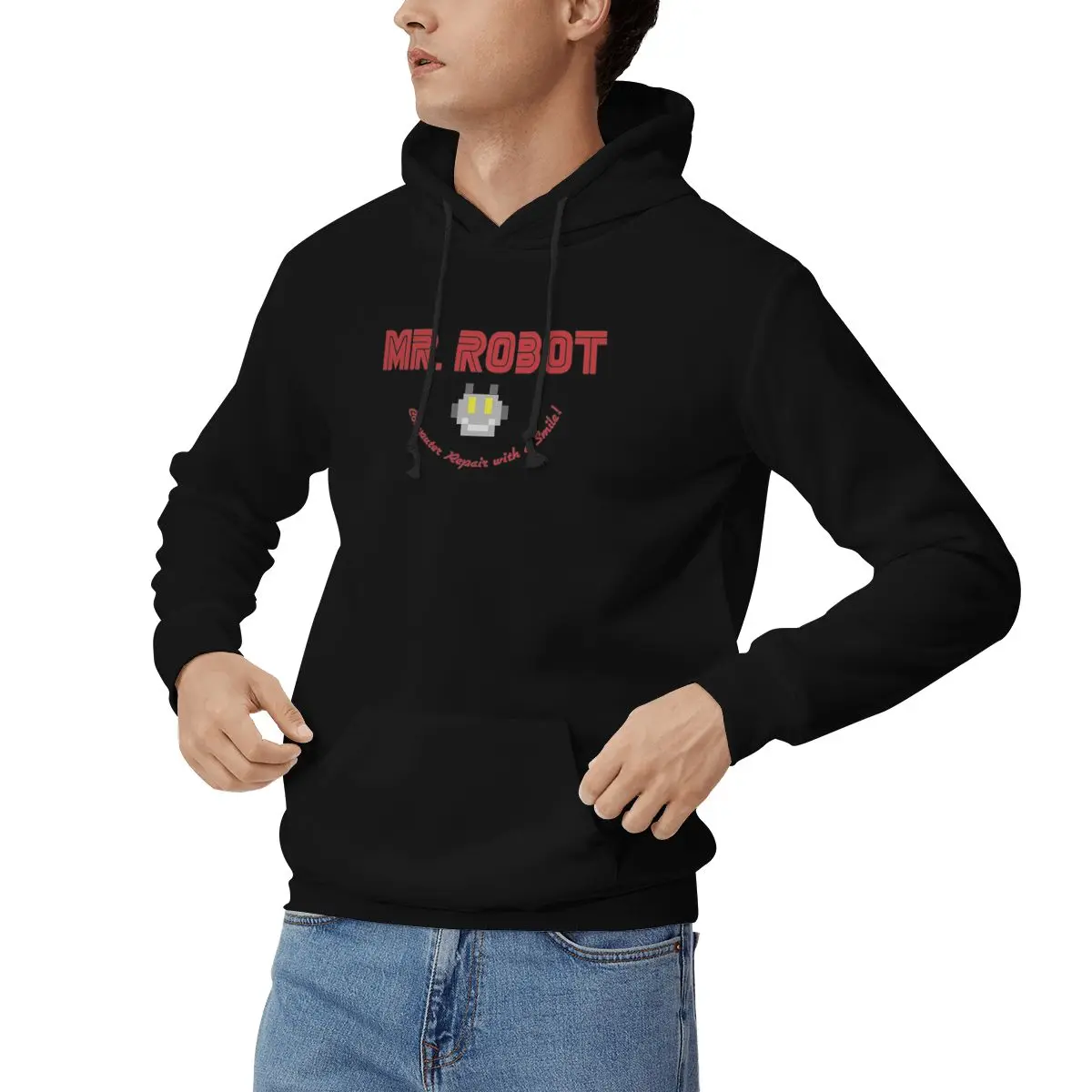 Mr Robot Logo F Society Hacker Hoodies Men Women Casual Pullover Sweatshirts Fashion Long Sleeve Hooded Autumn Winter
