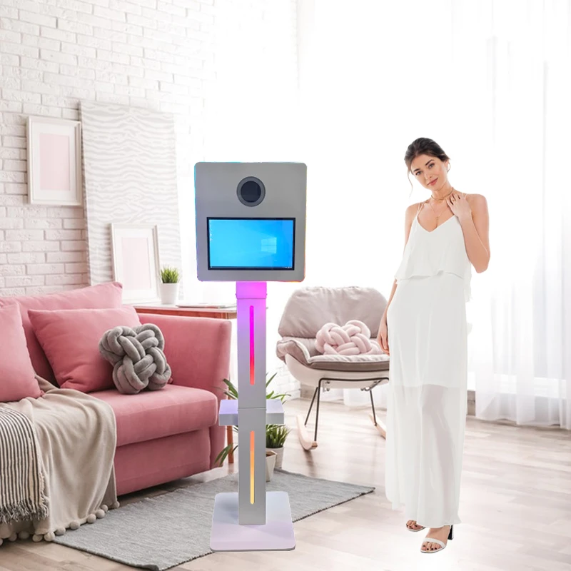 Standzone portátil de alta calidad, pantalla táctil de 15,6 pulgadas, fotomatón DSLR, máquina para Selfie, fotomatón para eventos de fiesta de boda