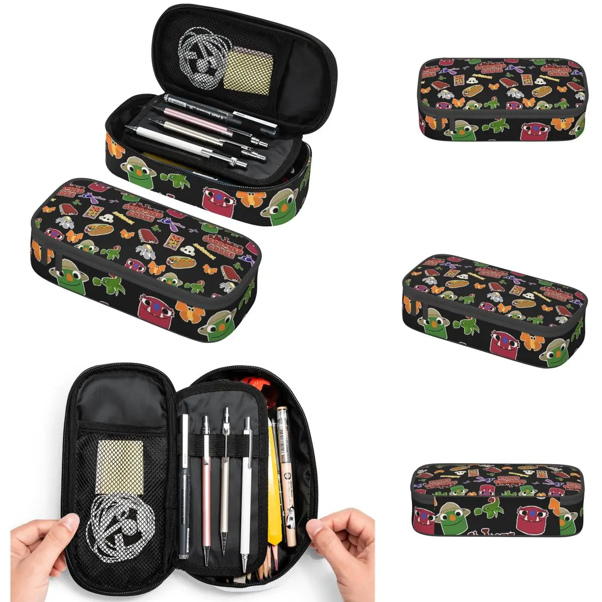 

Bugsnax Fan Art Scorched Gorge Pencil Cases Big Capacity Pen Bags Pen Box Pencil Pouch For Boys Girls Students Stationery School