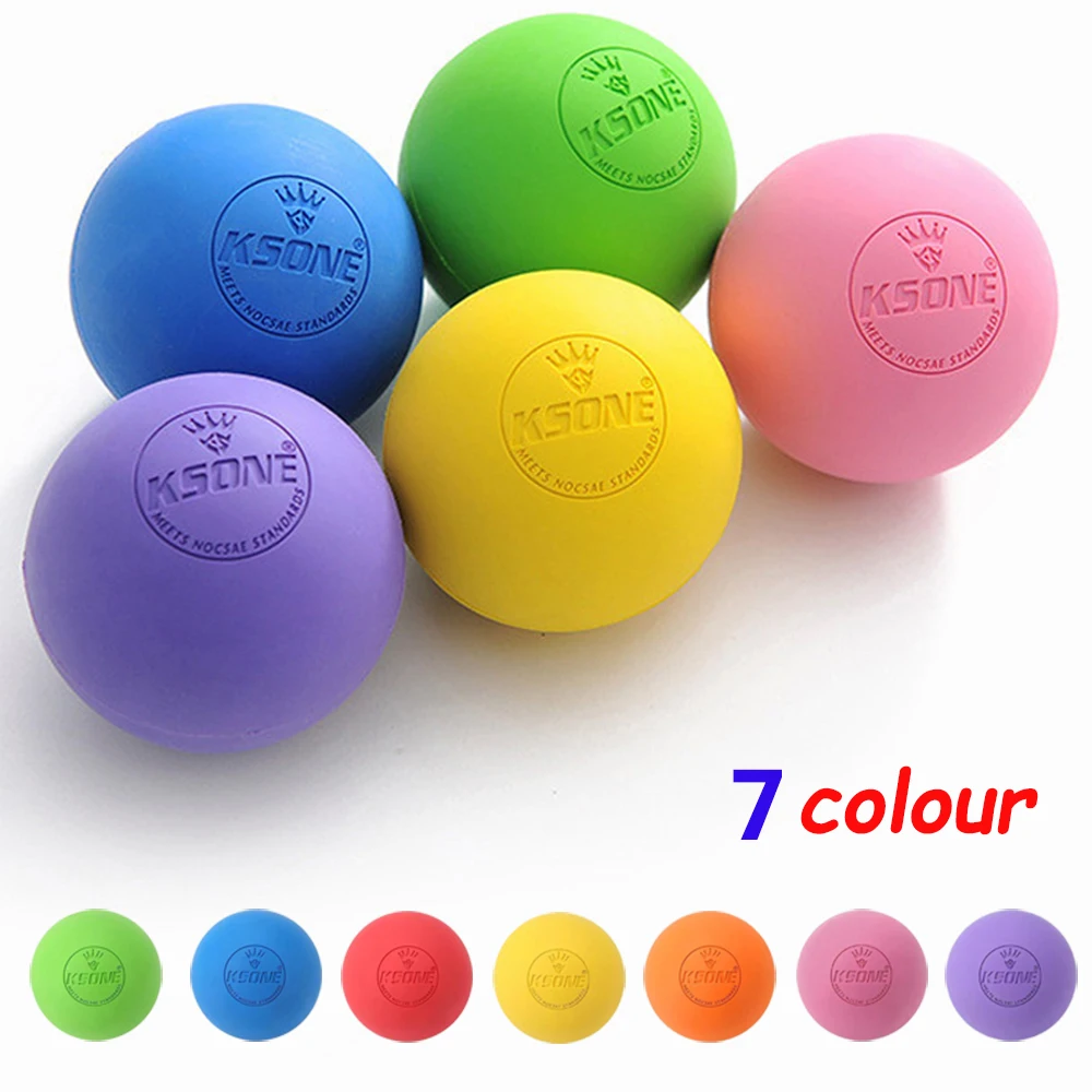 Massage Ball 6.3cm Fascia Ball Lacrosse Ball Yoga Muscle Relaxation Pain Relief Portable Physiotherapy Ball Jaw Exerciser Ball