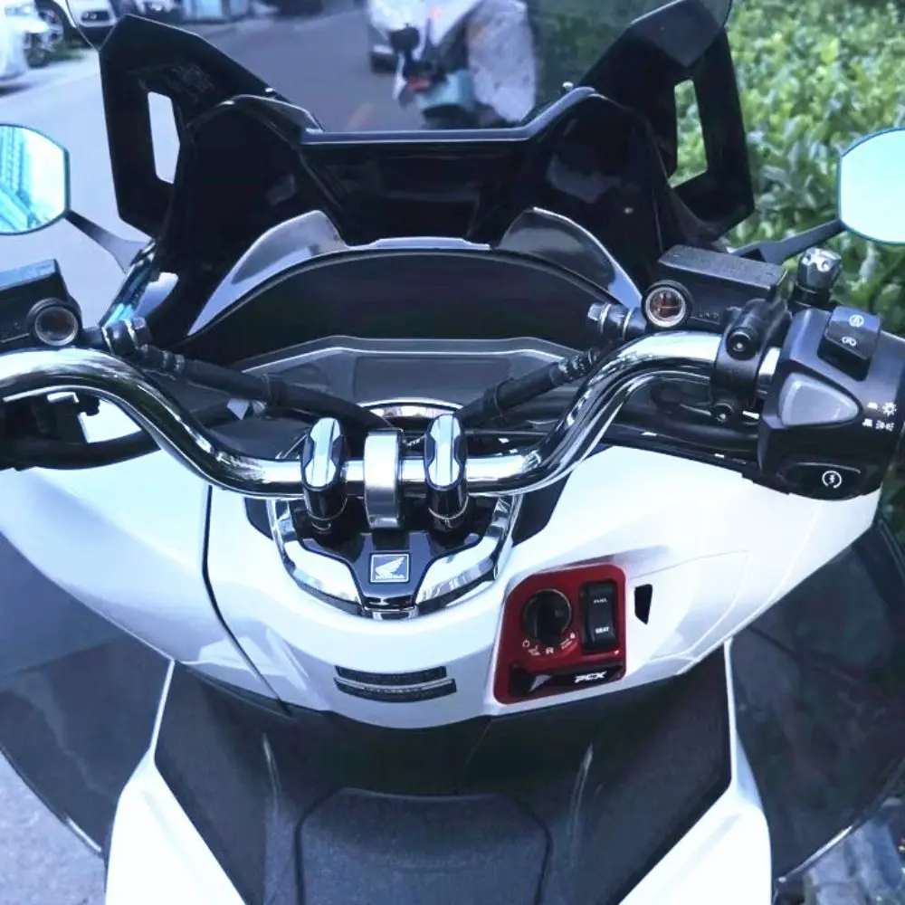 قطع غيار الدراجات النارية مفتاح إشعال قفل غطاء تغليف أداة ملونة مفتاح إشعال غطاء سبائك الألومنيوم دائم #5