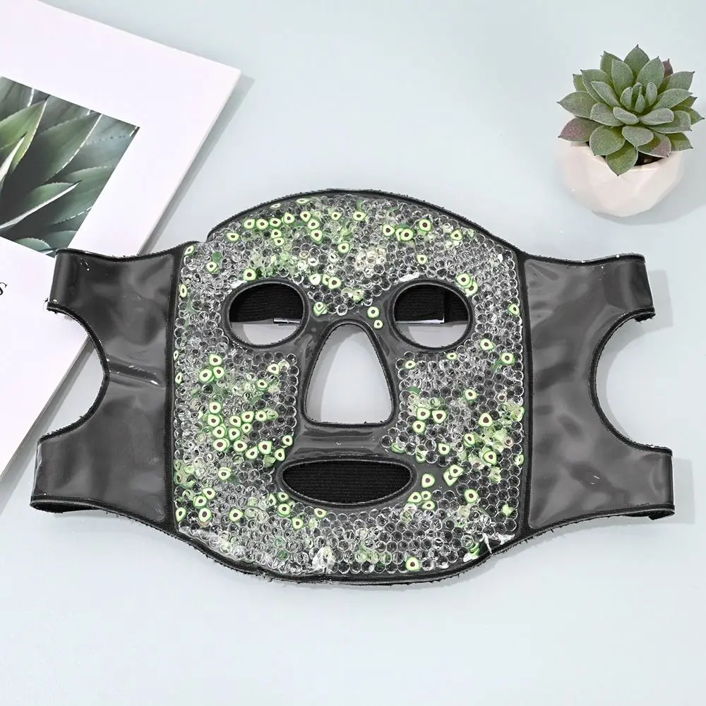 Relieve Fatigue Cooling Gel Eye Mask Reduce Face Puff Gel Beads Compress Sleeping Ice Pack Reusable Cold and Hot Heat Sleep Mask